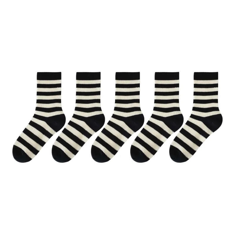 XXLLG Mid Calf Socks Women's 5 Pack-11