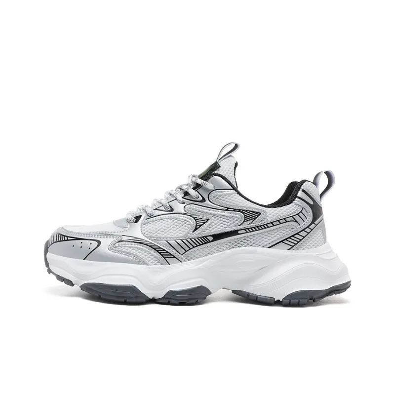CEDAR HAN Chunky Sneakers Unisex Low Top White Black-0