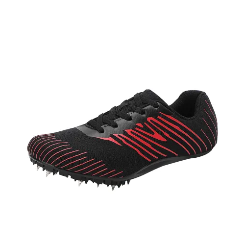 Moffett Running Shoes Men Low Top Black Red