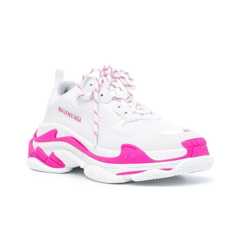 Balenciaga Triple S Fluo Pink White-2