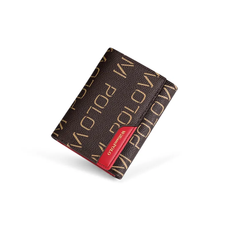 WilliamPOLO PVC Multiple Card Slots Card Holder Wallet With Zip Closure And Coin Pocket Regular Women's Multicolor-1
