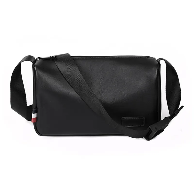 SURELAPTOP PU Envelope Bag Messenger Bag Shoulder Bag Crossbody Bag Men's Black/Coffee-0