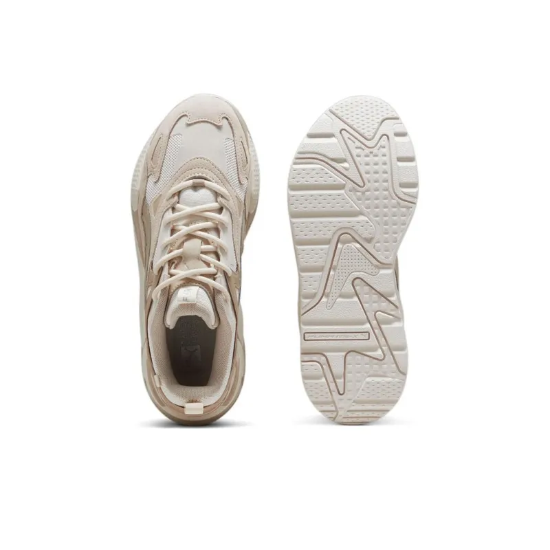 PUMA RS X Cushioning Wear Resistant Low Top Casual Shoes Unisex Ecru-4