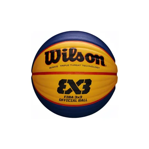 Wilson PU Basketball Blue Yellow 5th/6th/7th Match Unisex