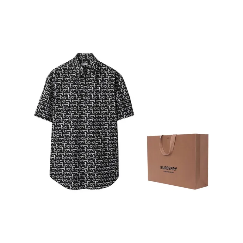 Burberry Monogram Print Short Sleeve Shirt-2