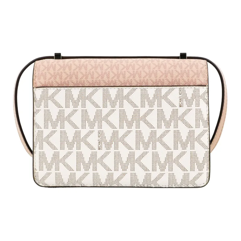 MICHAEL KORS Hendri Artificial Leather Crossbody Bags Women's Ballet Pink/Vanilla White-2