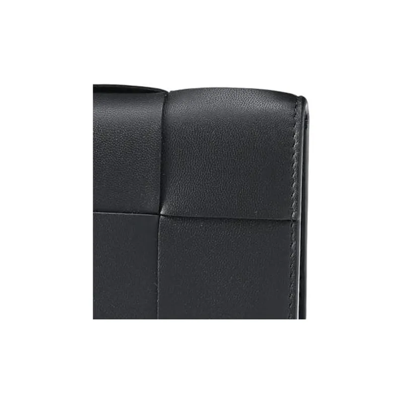 Bottega Veneta Sheepskin Card Holder Women's Black-4