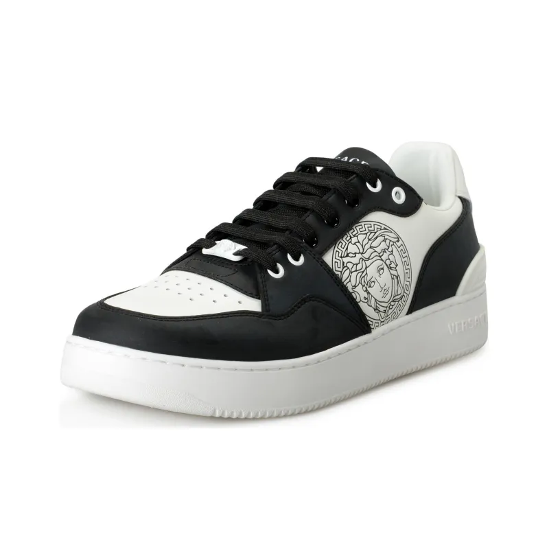 FANSIZHE Low Top Skateboard Shoes Men's Black White-2