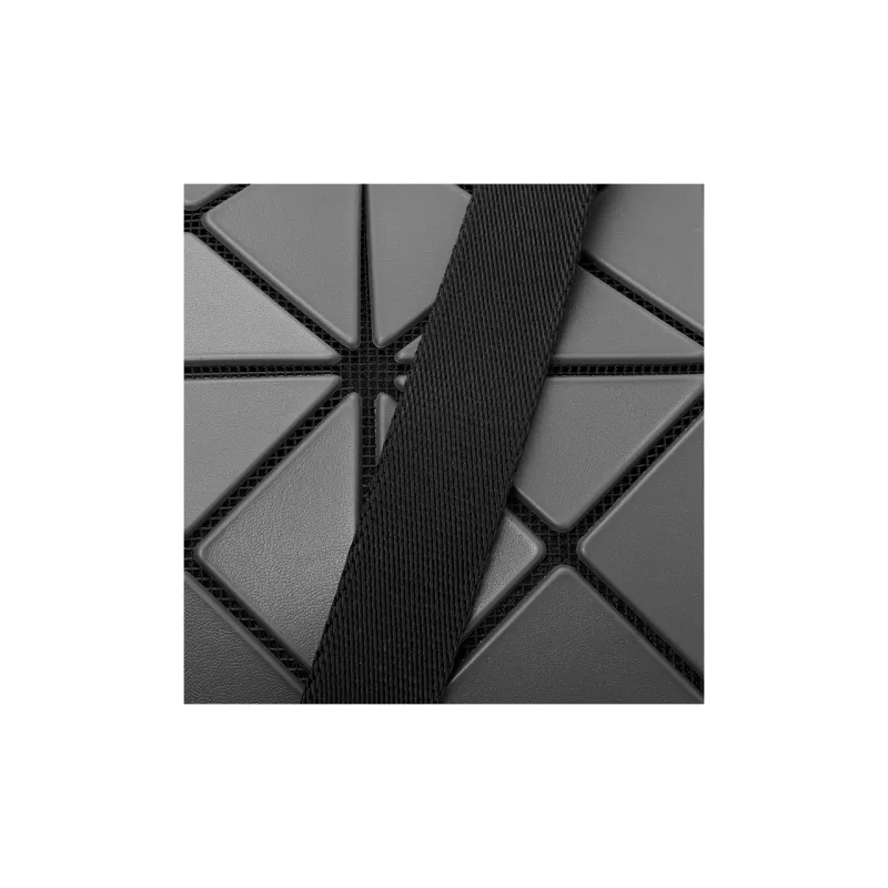 ISSEY MIYAKE Matte Small Square Bag Shoulder Bag, Crossbody Bag Unisex Charcoal Gray-4