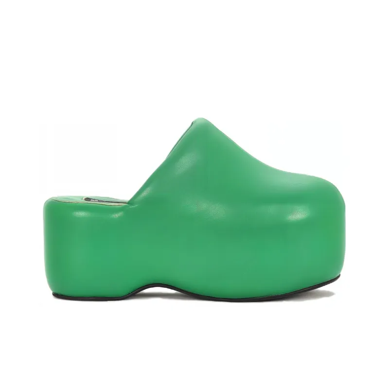SIMON MILLER Wrap toe Slippers Women's Green-1