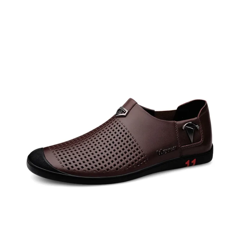 Wen Nai Casual Shoes Men's Brown-1