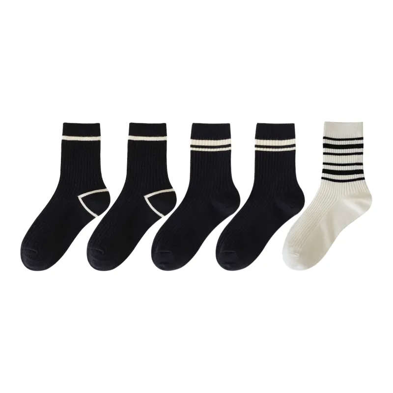 XXLLG Mid Calf Socks Women's 5 Pack-0