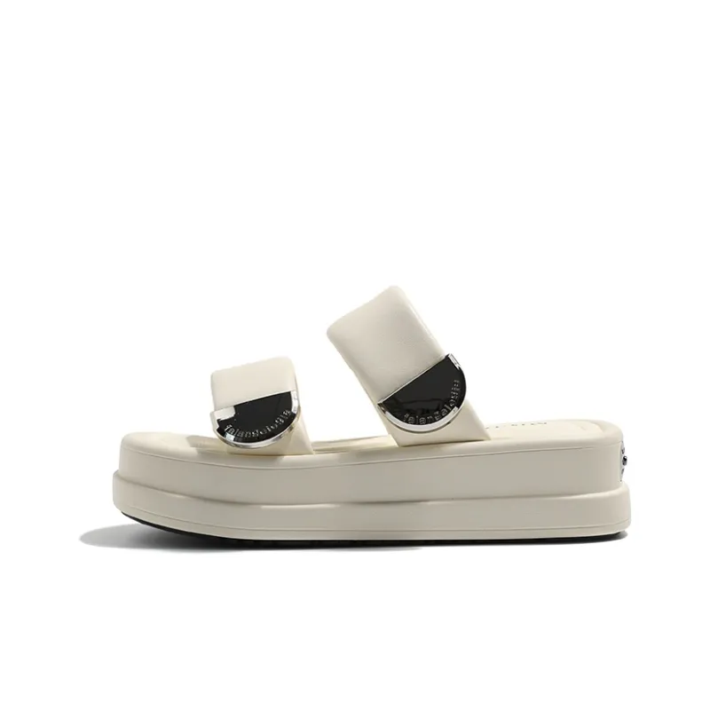 MIS. DANNY Slip-Resistant Slippers Women's Black/Beige/Pink-4