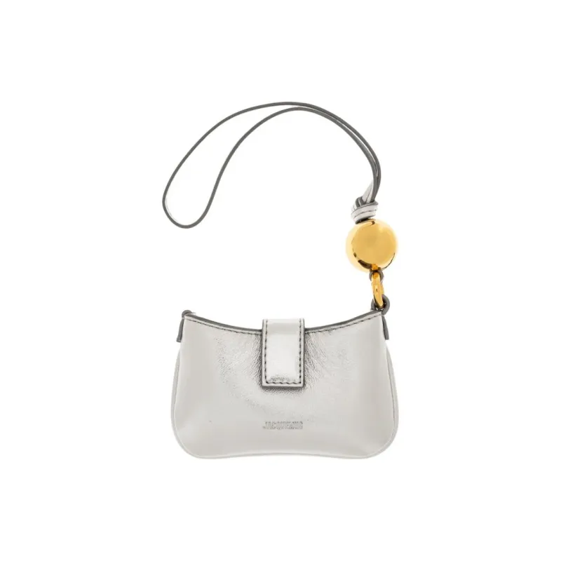 Jacquemus Lambskin Clutch Women's Silver-0