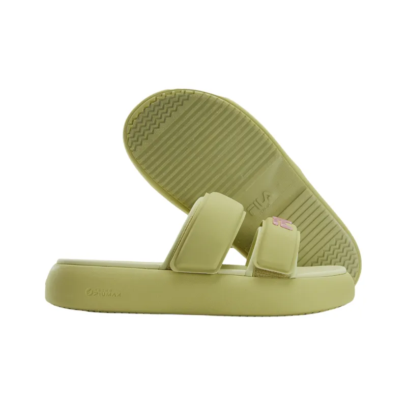 FILA DONUT Slip Resistant Abrasion Resistant Slide Slippers Women's Green-3