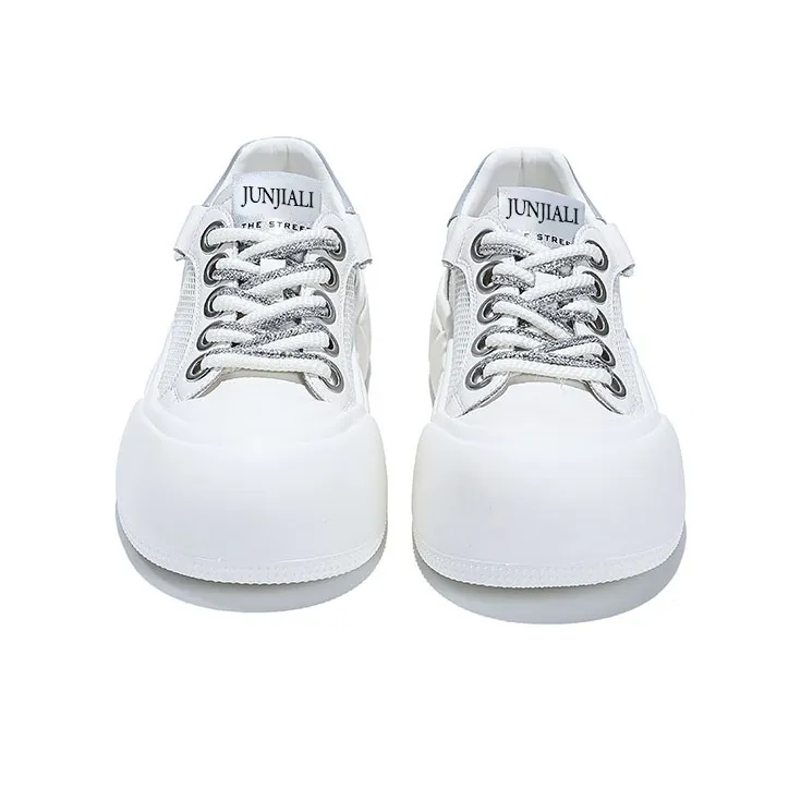 Junjali Wear-Resistant Breathable Lightweight Height Increasing Low-Top Casual Shoes Women's-5