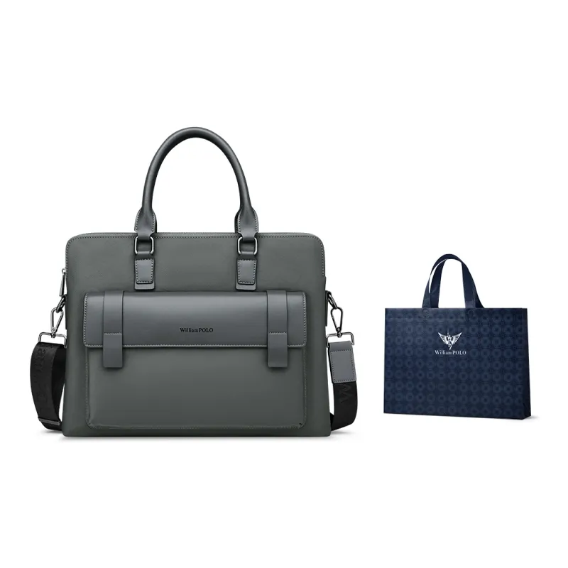 WilliamPOLO Fabric Handbag Shoulder Bag Crossbody Bag Briefcases Large Size Men's Multicolor-12
