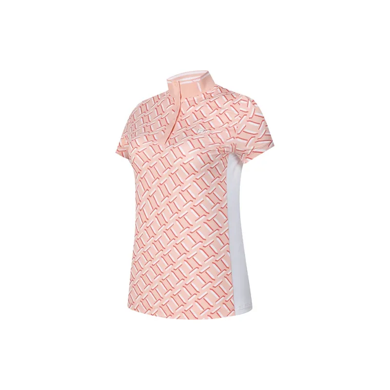 FILA Polo Shirts Women's Peach Ice Cream Powders-1