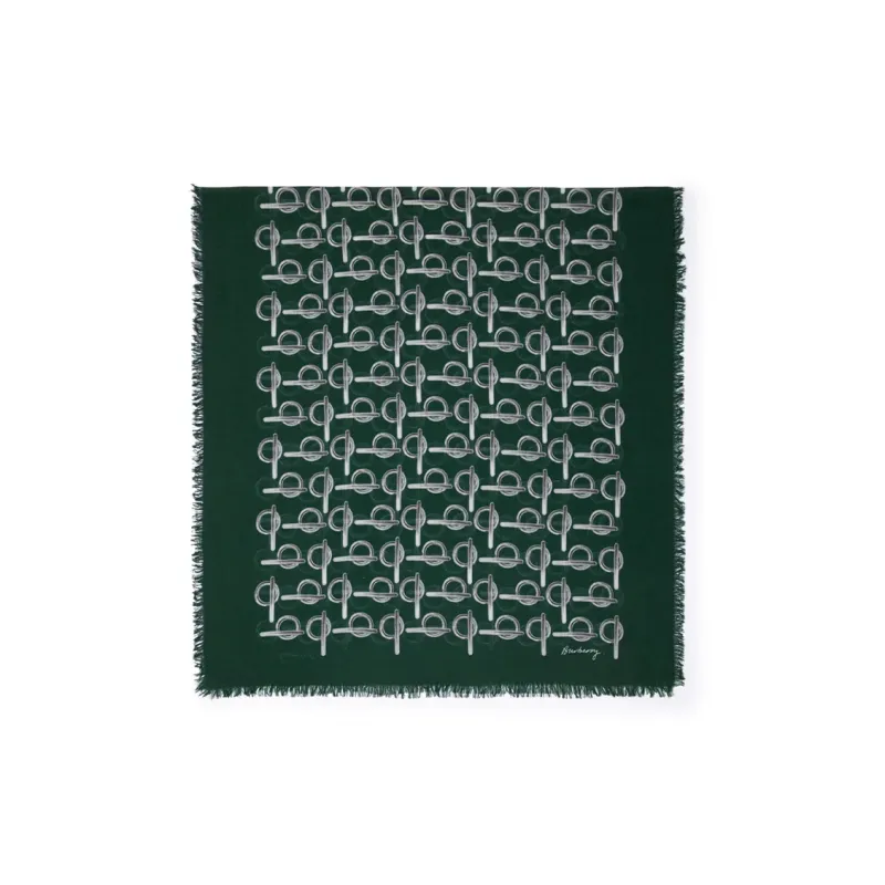 Burberry Skinny Reversible B Wool Scarf-0