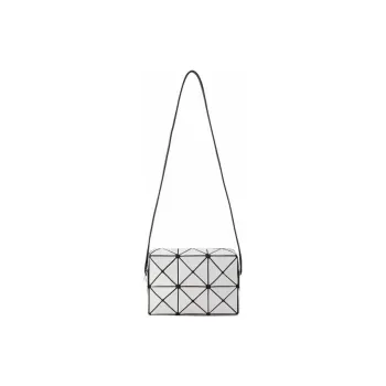 ISSEY MIYAKE Polyvinyl Chloride Resin Cupid Small Square Box Shoulder Bag, Crossbody Bag Women's Light Gray