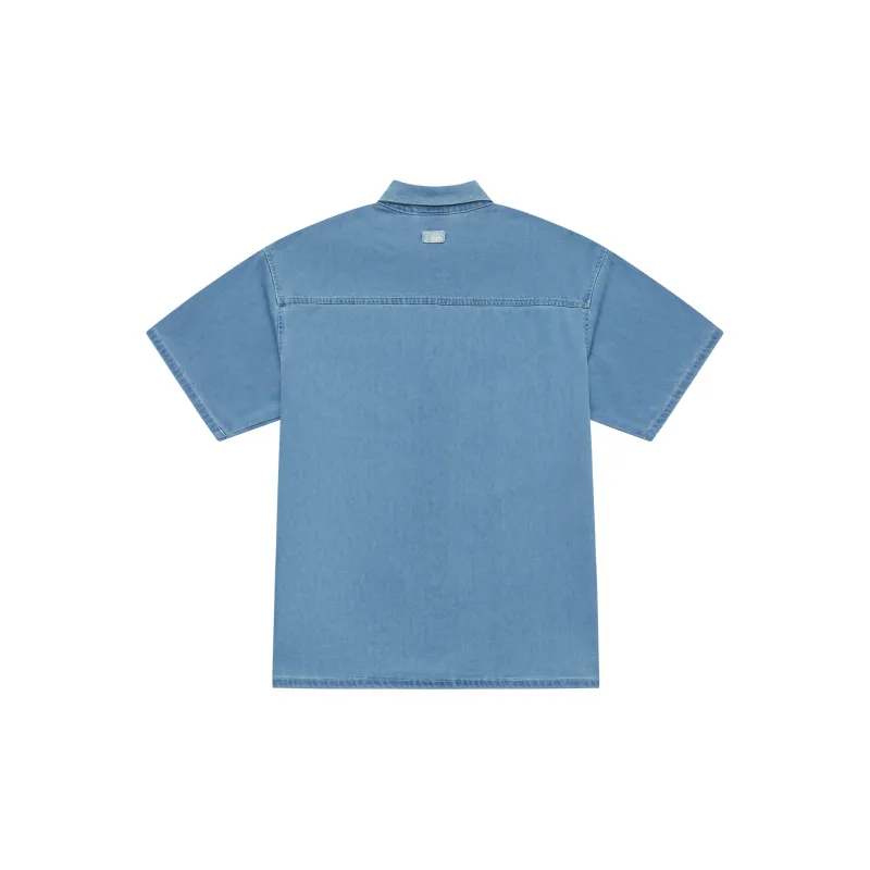 MLB Base Logo Shirts Unisex Light Blue-1