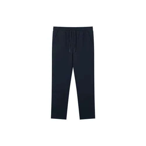 Nautica White Sail Knitted Sweatpants Men Navy Blue