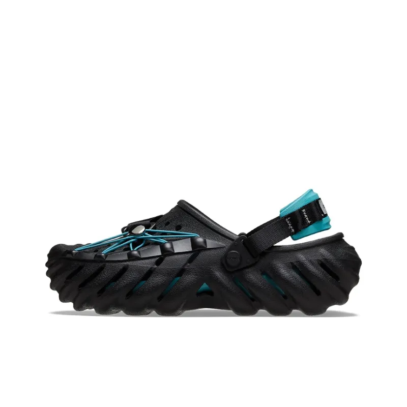 Crocs Echo Reflective Laces Clog 'Black Teal'-0