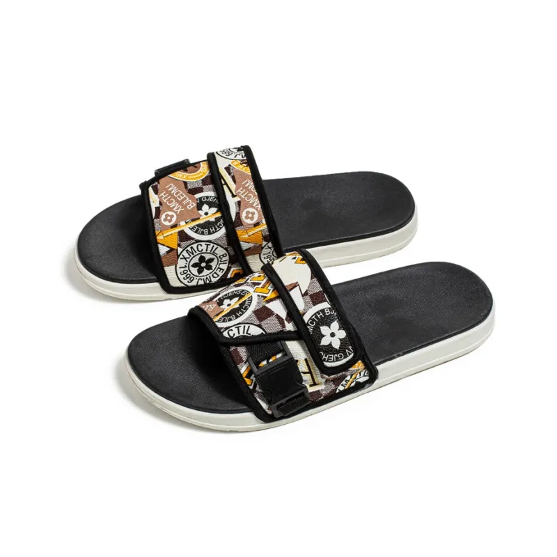 Locke Rubber Sole Quiet Slide Slippers Unisex-1