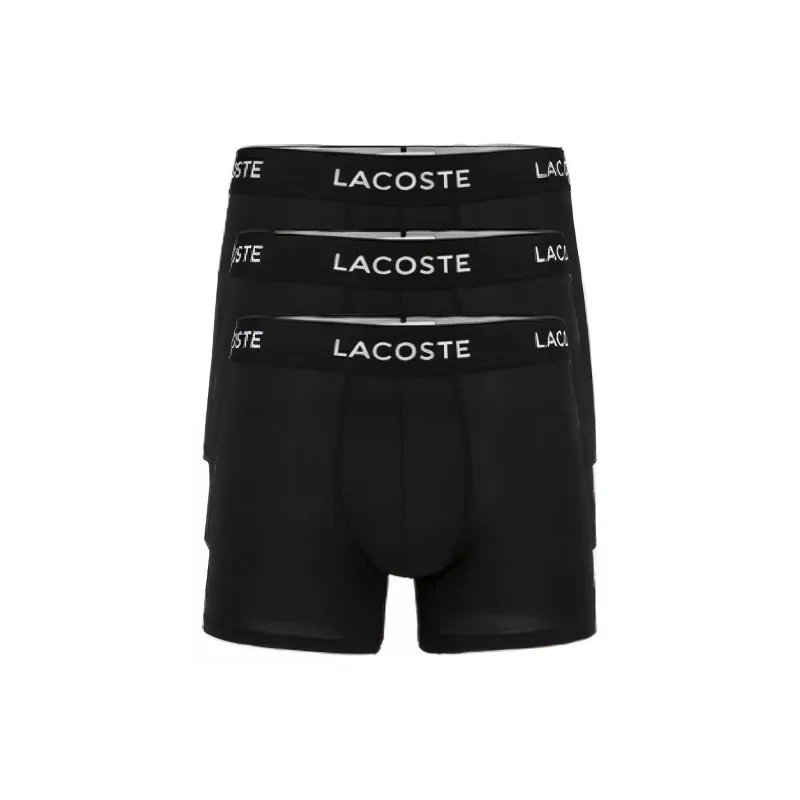 LACOSTE Logo-print Cotton Boxers Set Of Three-2