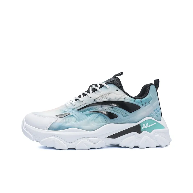 Warrior Cushioning Wear-Resistant Chunky Sneakers Men's Green Black-0