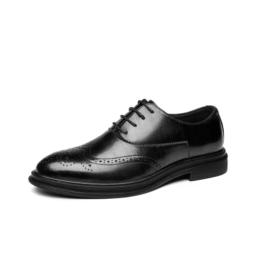 CHINT Dress Shoes Men Low Top Black