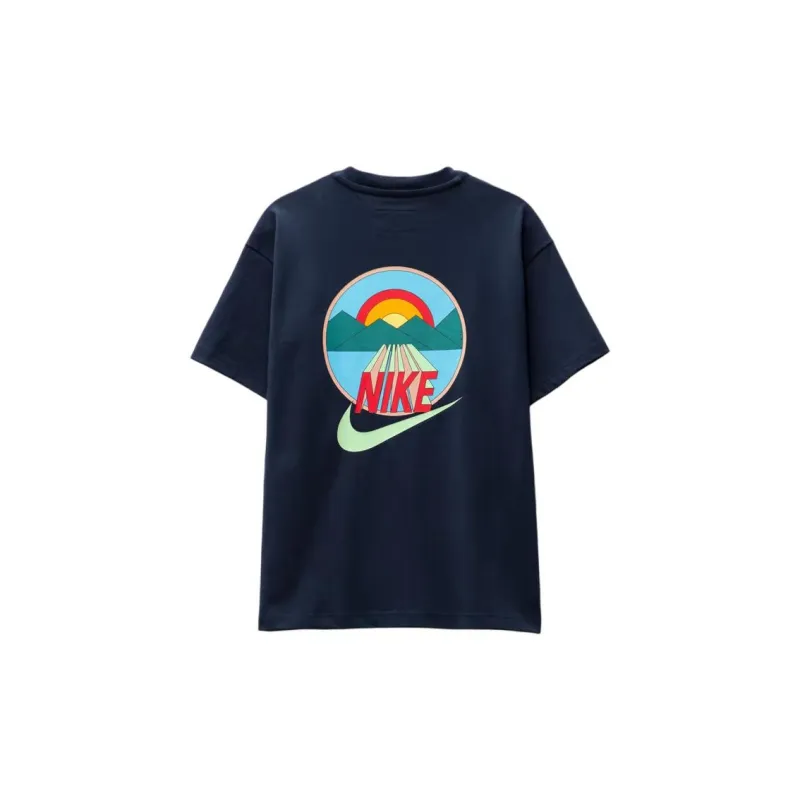 Nike T Shirts Men Navy-1
