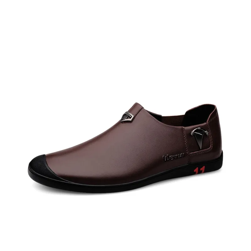 Wen Nai Casual Shoes Men's Brown-1