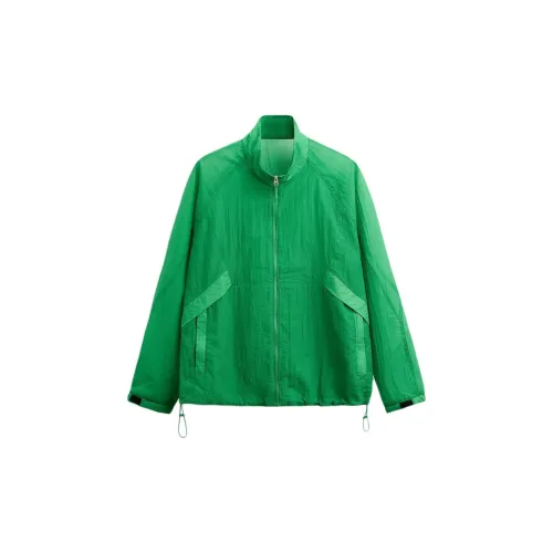 ZARA Trench Coats Men Green