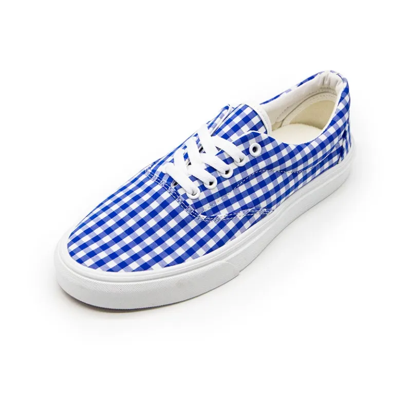 SUPSTORM Preppy Shoes Wear resistant Lightweight Breathable And Non slip. Low Top Skateboard Shoes Unisex Blue White-3