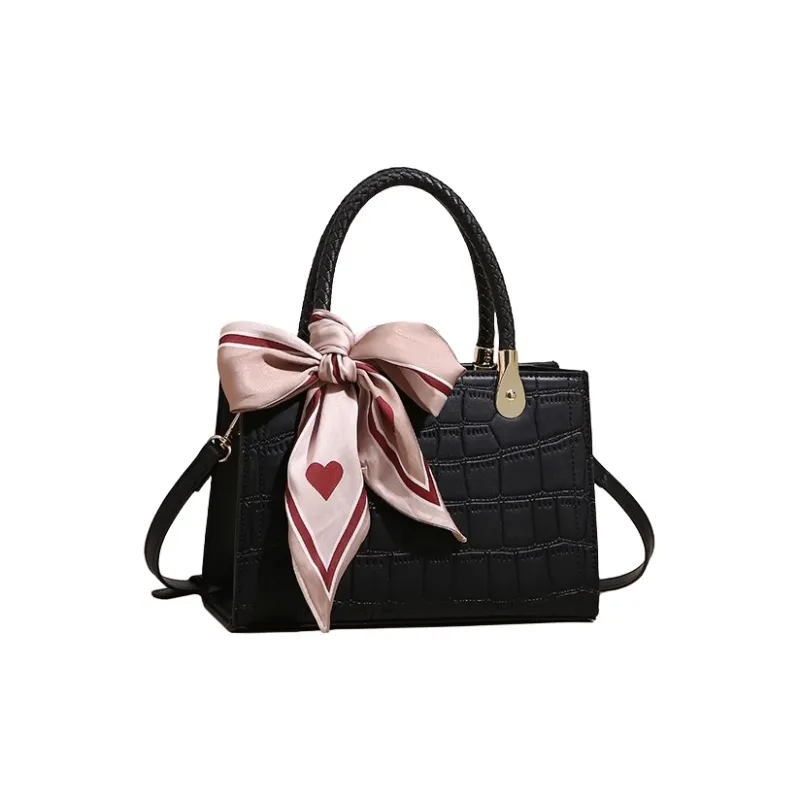 PESASRIE Microfiber Synthetic Leather Shoulder Bags Handbags Regular Women's Red/Black/Blue-9