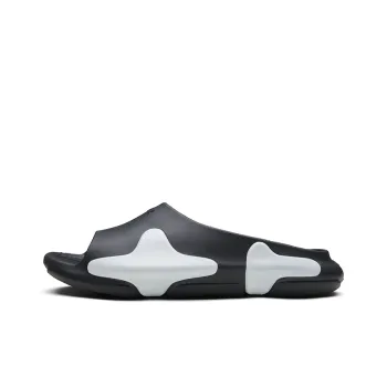 EQLZ EQUALIZER Oasis Quiet Abrasion Resistant Slide Slippers Unisex Black/White