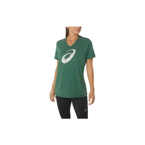 Asics HOLIDAY LIGHTS T-Shirts Women's Green