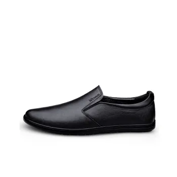 Wen Nai Dress Shoes Men Low-Top Black