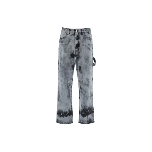 DARKPARK Bleached-effect High-waisted Jeans