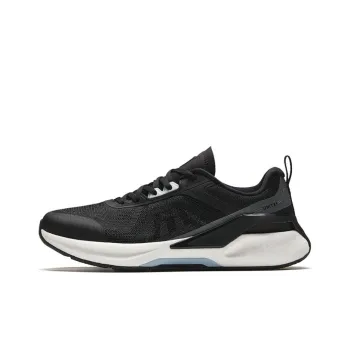 Anta Burning Refinement Cushioning, Wear Resistant Low Top Training Shoes Men's Black Gray