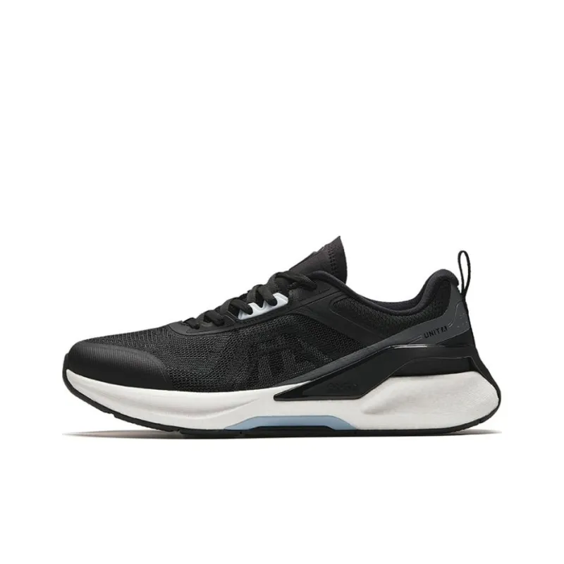 Anta Burning Refinement Cushioning, Wear Resistant Low Top Training Shoes Men's Black Gray-0