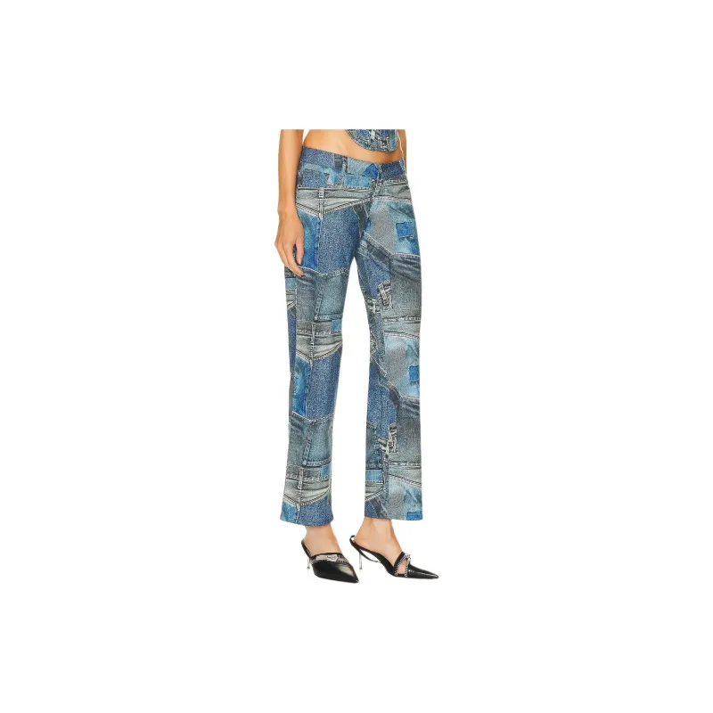 Miaou Casual Pants Women's Blue-2