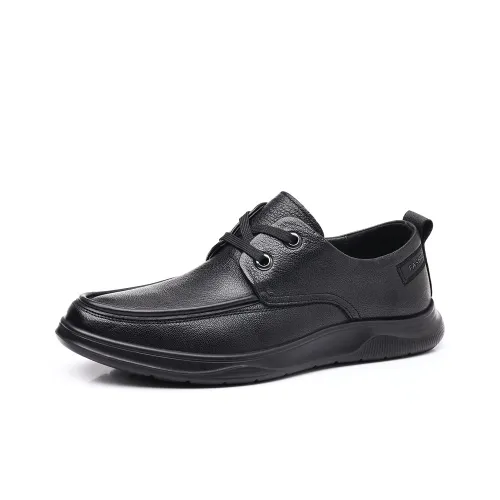 Help Men's Casual Shoes Men Low Top Black/Brown