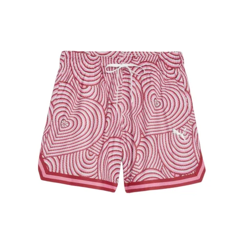 PUMA Game Love Big Heart Sports Shorts Women's Club Red