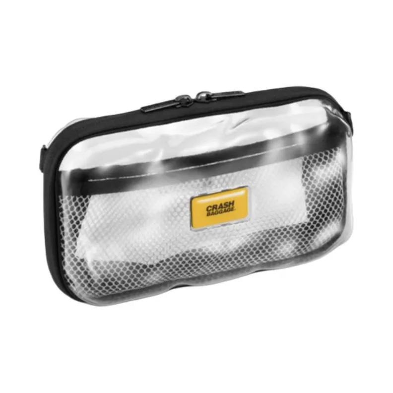 CrashBaggage PC Small Square Bag Camera Bag Shoulder Bag Crossbody Bag Small Size Unisex Transparent-1