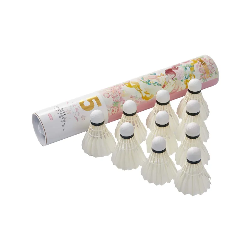 Kawasaki Blue And White Porcelain Series Duck Feather Shuttlecock 12 Pack Duck Feather Shuttlecocks-1