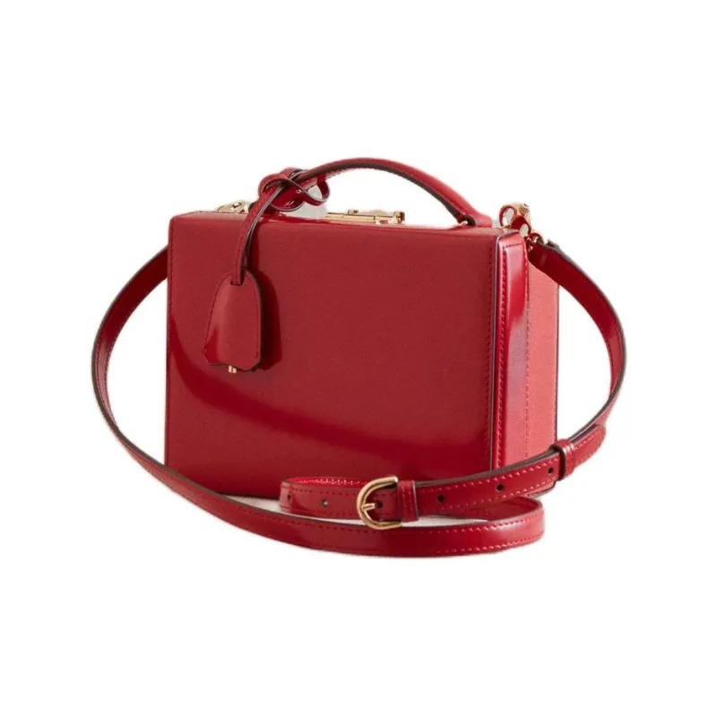 MARK CROSS Calfskin Handbag Shoulder Bag Crossbody Bag Women's Red-1