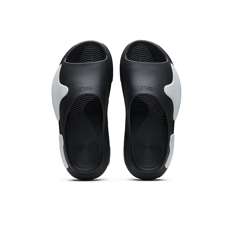 EQLZ EQUALIZER Oasis Quiet Abrasion Resistant Slide Slippers Unisex Black/White-3