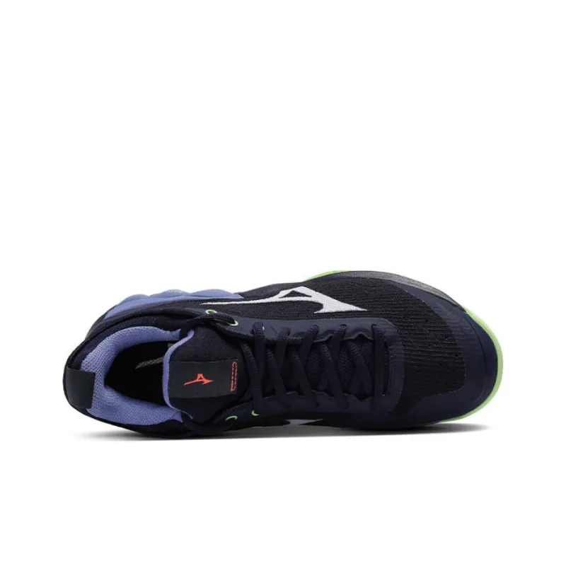 Mizuno Luminous 2 Wave Cushioning Anti Slip And Wear Resistant Low Top Training Shoes Unisex Black Green Purple-2